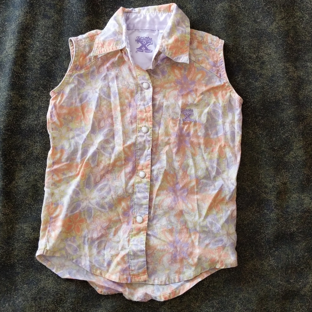 Twenty X by Wrangler Sleeveless Top girl's XXS